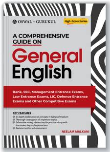 A Comprehensive Guide on General English for Competitive Exams : Bank, SSC, Management Entrance Exams, Law Entrance Exams, LIC, Defence Entrance Exams, Railways
