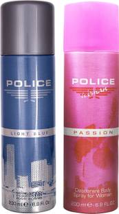 POLICE Light Blue + Passion Femme Deodorant Spray  -  For Men & Women