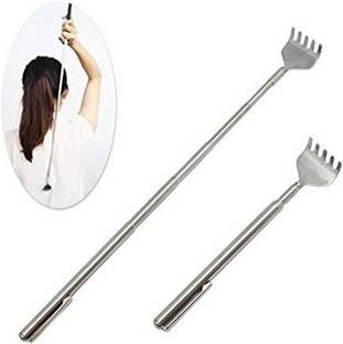 PRIMEFAIR Retractable Stainless Steel 5-Prongs Back Itch Scratcher Anti Khujli Massage Stainless Steel Pen Shaped Massager