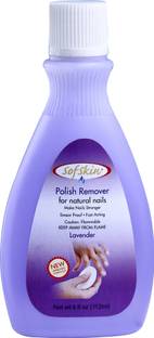 Sofskin Acetone Nail Polish Remover & Cuticles Moisturizer (Lavender) 112 ml