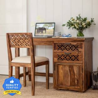 DriftingWood Sheesham Wood Writing Study Table for Home and Office | Study Desk Solid Wood Study Table