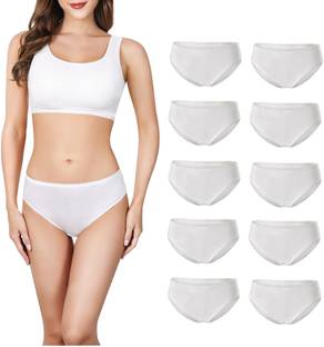 CareDone 10 Disposable Cotton Free size White panty for travel,hotel spa,Camping, Fitness Pantyliner