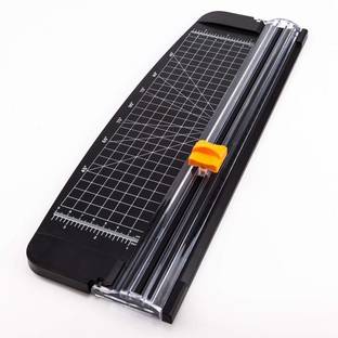 BM RETAIL Paper Cutter Portable Guillotine Paper Trimmer For Home Office Papers Cards Plastic Grip Guillotine Paper Cutter