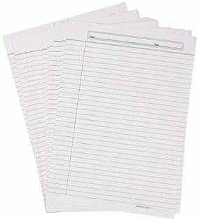 KRASHTIC Both Side Ruled A4 Size Color Paper for Class and Office Work Pack Of 100 Sheets Both Side A4 90 gsm A4 paper