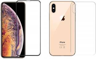 VOSKI Front and Back Tempered Glass for Apple iPhone X