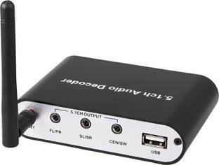 microware 5.1CH Digital Audio Decoder with Bluetooth Receiver and USB Disk Player Media Streaming Device