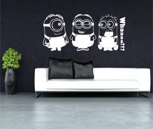 MINIDECOR 125 cm Despicable Me - Minions Cartoon Character Self Adhesive Sticker