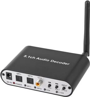 microware DAC Converter 5.1 channel with Wireless Bluetooth Receiver and USB Player Media Streaming Device