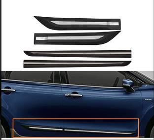 CARSHADE Maruti Suzuki s-cross Side beading half Chrome Car Beading Roll For Door