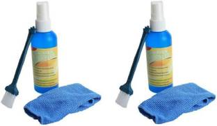 Etake (Pack of 2) Screen Cleaning Kit, Cleaner for Cameras,Led Tv,Lcd Tv,Tablet and Sensitive Electronics with Micro Fiber Cloth and Brush for Computers, Laptops, Mobiles