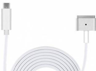 microware Magnetic Charging Cable 1.5 m Type C to Magnetic Charging Cable T-Tip Cable Compatible with MBook Air Pro