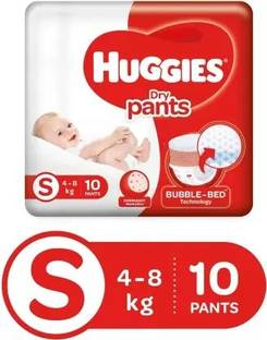 Huggies DRY PANTS BUBBLE-BED SMALL S - 10 DIAPERS - S