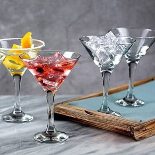 Bold and Wide (Pack of 4) Glassware Break-Resistant Glasses 150 ml (Pack of 2) Glass Set Wine Glass