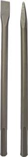 DUMDAAR 18x400mm FLAT and POINTED SDS Max Shank Chisel for Demolition hammer Concrete Breaker bits set for Tile Chipping/Wall Slotting/Scraping Masonry Hammer Drill