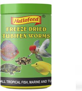 Hallofeed SPECIAL TUBIFEX WORMS 12gm Sea Food 0.012 kg Dry Adult Fish Food