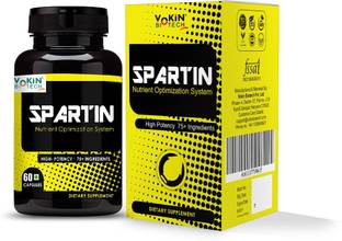 Vokin Biotech Spartin Booster Supplements With Safed Musli 60 Capsules