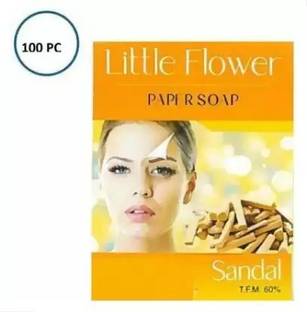 YATRI Sandal Paper Soap For Hand Wash, Face Wash_10pkt (10*10=100 pies)