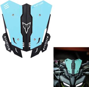 Vagary Heavy Quality Metal Visor for Yamaha MT15 (SKY BLUE) Bike Windshield