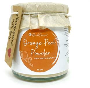 HerbSense Orange Peel Powder- For Glowing Skin , Acne & Oil Control ( 80 GM ) Face Wash