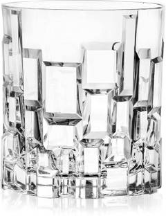 VLSYS (Pack of 6) Whiskey Crystal Rocks Glasses with Heavy Base and Non-Lead Crystal Barware Glasses for Vodka Bourbon Gin Whisky Scotch Cocktail Drinks Liquor 310 ML (PACK OF 6) Glass Set Whisky Glass