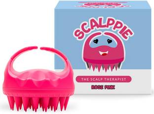 Scalppie ROSE PINK HAIR SHAMPOO BRUSH AND SCALP MASSAGER