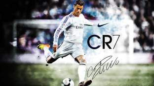 Poster Cristiano Ronaldo Real Madrid sla359 (Large Poster, 36x24 Inches, Plastic Paper, Multicolor) Fine Art Print