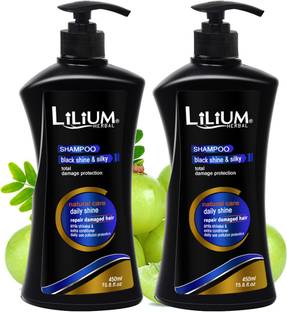 LILIUM Herbal Black shine & silky Shampoo