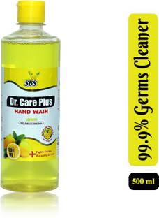 sbs हर्बल डॉ केयर प्लस लेमन हैंडवॉश (500 ml) 1 का पैक हैंड वॉश बोतल
