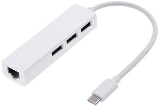 microware Type C USB 3.1 to LAN RJ45 USB 3.0 hub Multifunction LAN Adapter USB Adapter