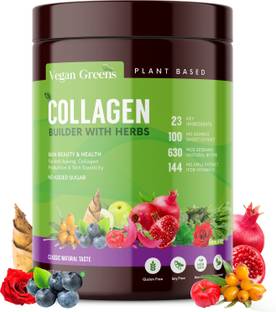 Vegan Greens Natural Collagen Builder For Anti Ageing Beauty, Skin Elasticity 250g Classic