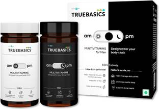 TRUEBASICS am:pm Multivitamin for Men, Day & Night Formula, 60 Tablets