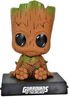 gtrp Groot Bobble Head Action Figure with Mobile Holder for Car Dashboard