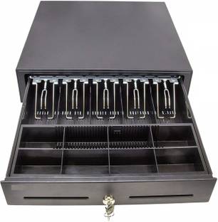 Security Store Cash Drawer/Cash Box with 5 Notes and 8Coin Slots- Heavy Body (405W* 420L* 100H) Cash Box