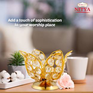 Shubhkart Nitya Bhramha Kamal Brass Table Diya