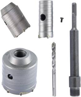 DUMDAAR 30mm 50mm 65mm SDS Plus Shank Concrete Hole Saw set Cutter with 200mm rod cement Stone Wall Punch Reamer Air Conditioner Punch Hollow Drill Bit