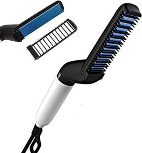 BKKTRADERS Multifunctional Curly Hair Straightening Comb Curler, Beard Straightener