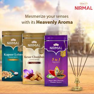 Shubhkart Nirmal Incense Stick Kesar Chandan, Kapoor Loba