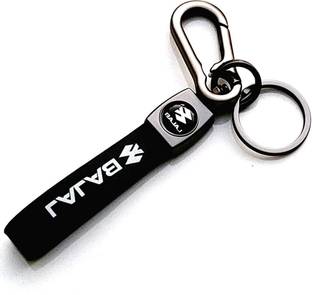 NSV Lather Hook Metal Bajaj Bike Keyring for Bike Key Chain