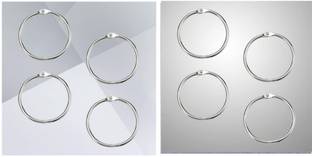 BM RETAIL 32mm Loose Leaf Binder Ring Key Rings Card Ring Stainless Steel (10 Pcs) Key Chain