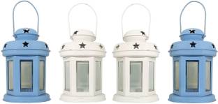 Fashion Bizz Set of 4 Hanging Lantern Decorative Showpiece  -  19 cm