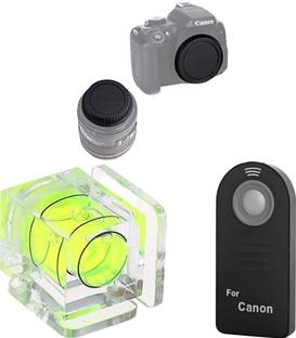 quikprof 1-Axis Bubble, remote, Canon lens And Body Cap For Canon EOS 60D 70D 80D  Lens Cap