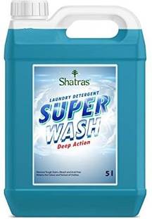 Shatras Super Wash Liquid Detergent 5 Liter, Laundry Liquid for Fabric Care Lavender Liquid Detergent