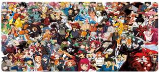 AlexVyan Cartoon Large Gaming Mouse Pad , Anti-Fray Cloth Mousepad Computer Keyboard Mat Non Slip Base Mousepad
