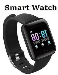 Ykarn Trades VI1_ID116 Pro Heart Rate Track, Step Count Smart Watch Black Only (Pack of 1)