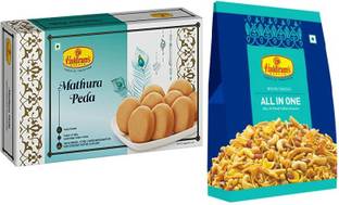 Haldiram's Nagpur Mathura Peda(250gm) and All In One(200gm) Combo 450gm