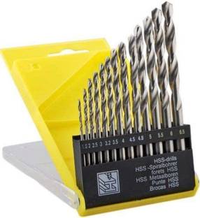 Kshivi Drill Bit Set 13 Pcs High Speed Steel Drilling Bits For Wood, Metal, Plastic