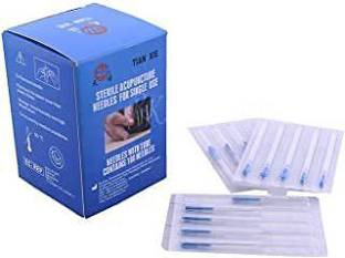 CHOUDHARY ACUPRESSURE Acupuncture needles 0.25x25mm dry needles physiotherapy acupuncture needles with Tube needles pack 100 pcs box Single Use 1 chun Massager