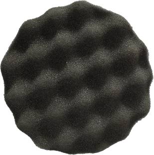 DUMDAAR 1pc Wave Sponge Velcro Pad Black Foam For Polishing, Wax Etc. Polishing Buffer Waxing Buffing Pad Polishing Sponge Vehicle Polisher