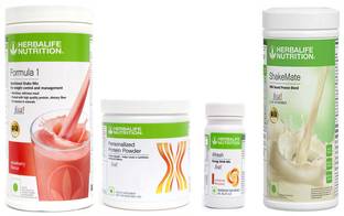 Herbalife Nutrition FORMULA1STRAWBERRY500PROTIEN200GAFRESHENERGY DRINK CINNAMON 50 G SHAKEMATE 500 G Protein Shake