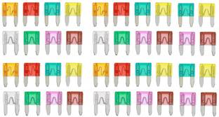 BLP Car Mini Blade Fuse | Small Fuses for Bike/Truck Pack of 40 Vehicle Fuse
